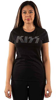 KISS t-shirt: Logo (Embellish Collection) - storlek S-XXL
