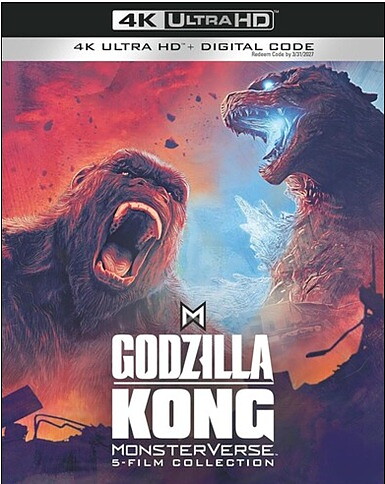 Godzilla/Kong Monsterverse 5-Film Collection (BLU-RAY 4K ULTRA HD + BLU-RAY)