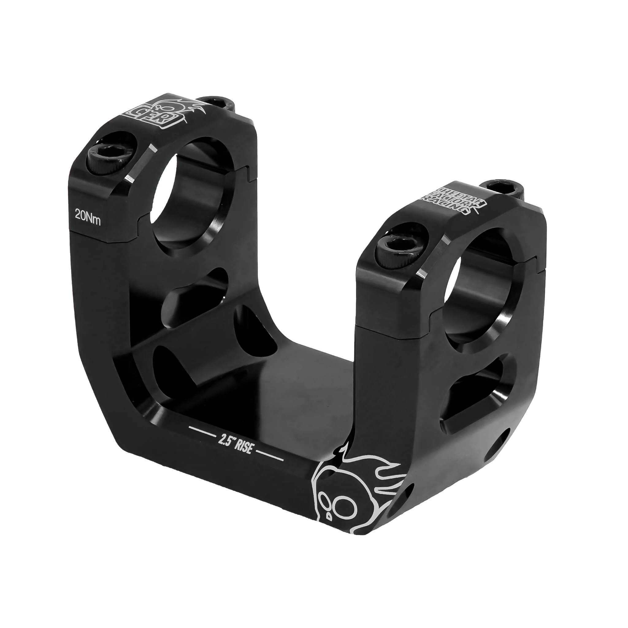 CFR FTP Styrhöjare 2,5" Polaris - Svart