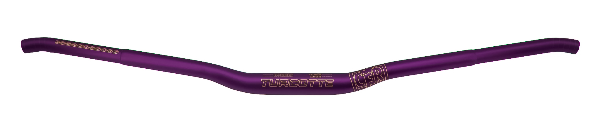 CFR Brett Turcotte VX Styre Fatbar 10 grader Hooked 1/2" Höjning - Lila