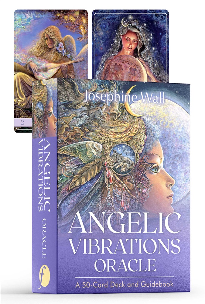 Angelic Vibrations Oracle A 50-Card Deck and Guidebook - Wall, Josephine