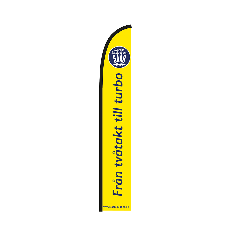 Beachflagga GUL 5meter