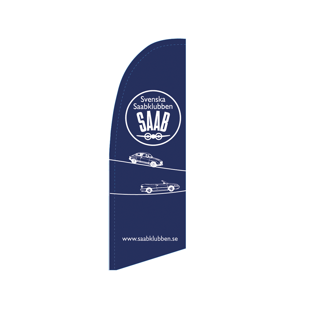 Beachflagga MARINBLÅ 2,9 meter