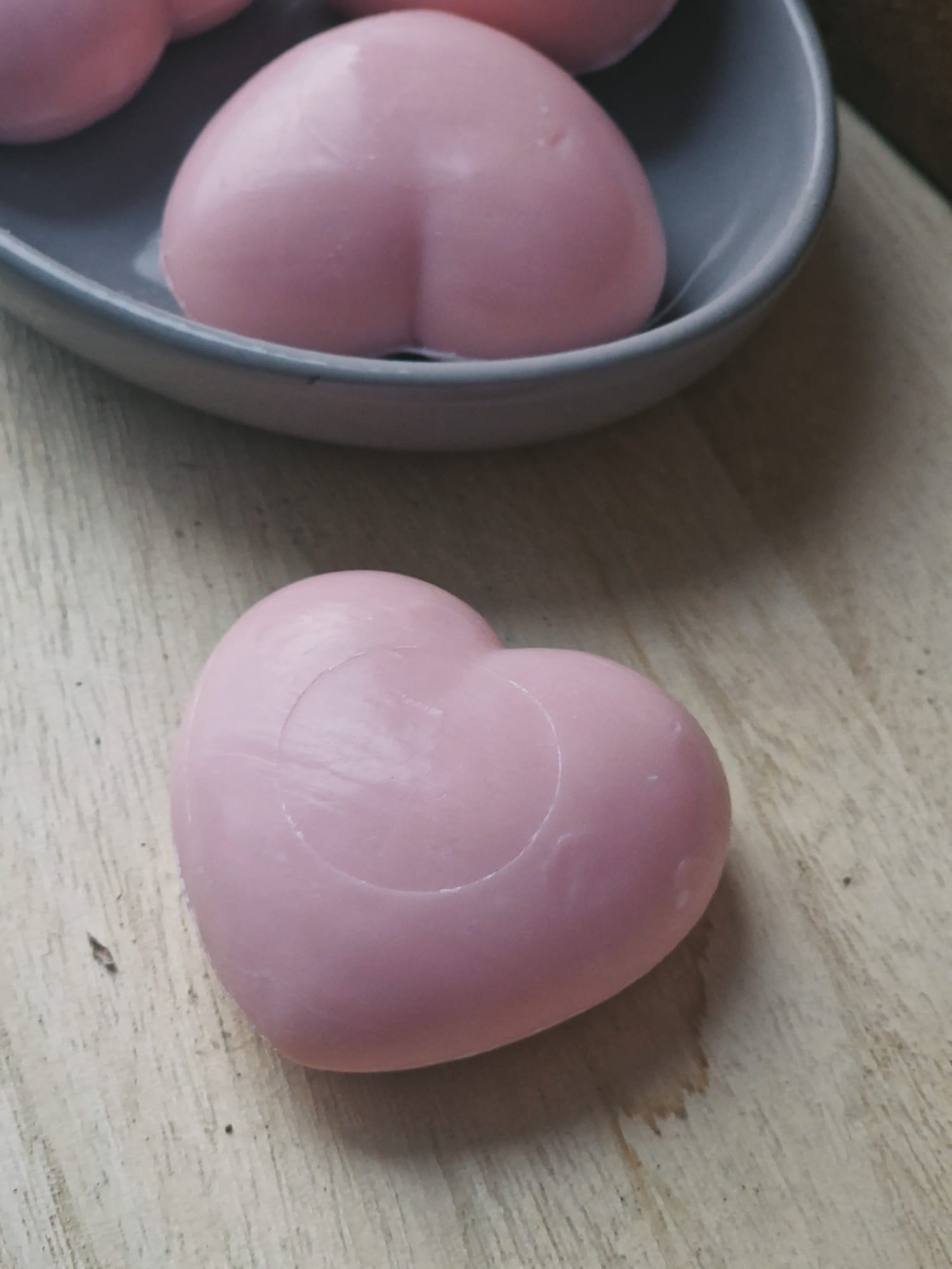 Heart soap, Rose