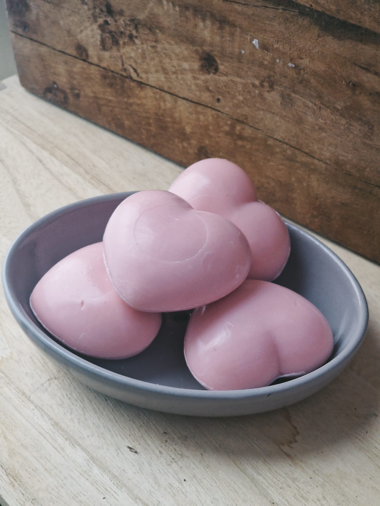 Heart soap, Rose