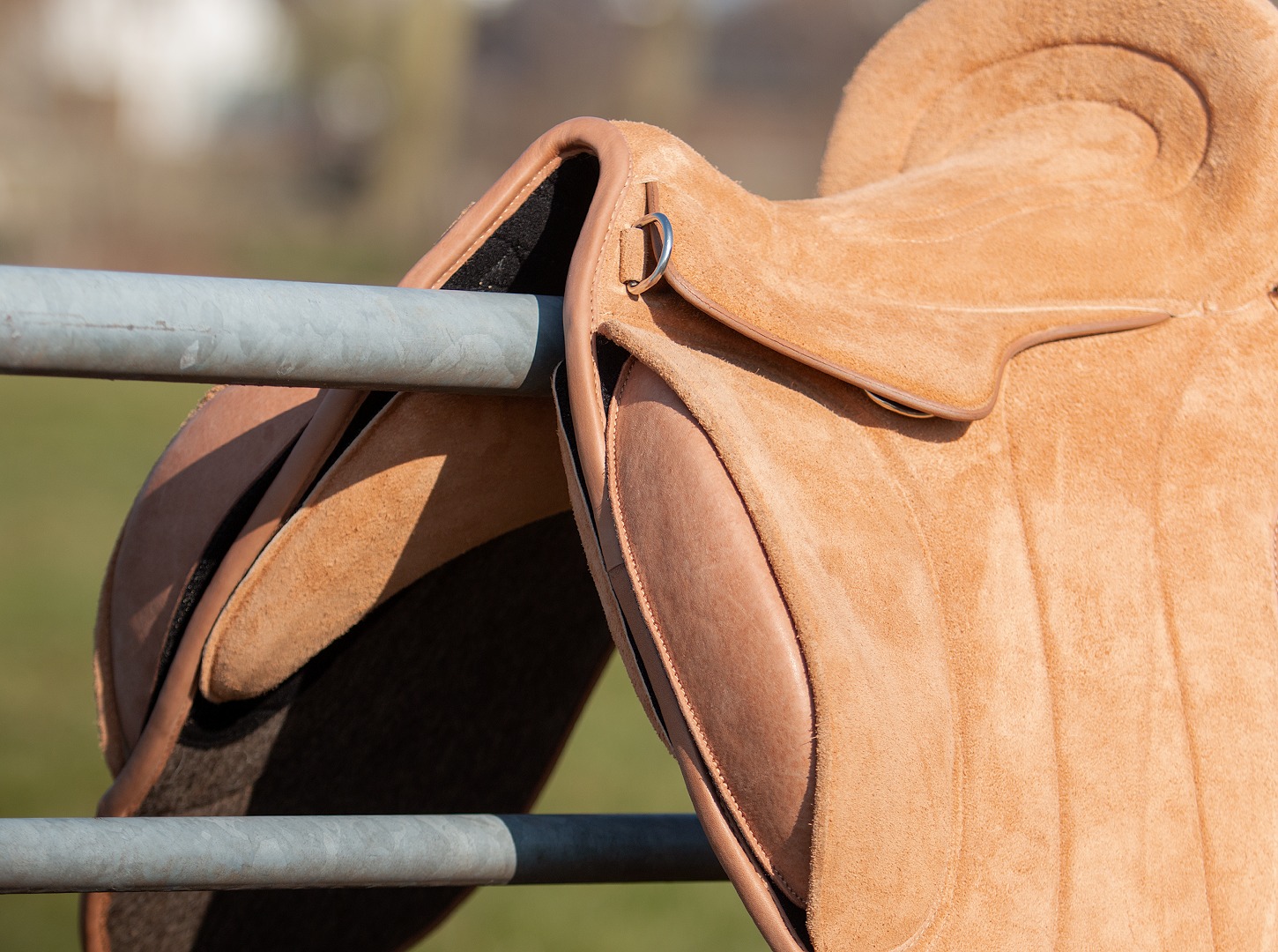 EDIX® Union, riding pad / bareback saddle, suede, cognac - 9