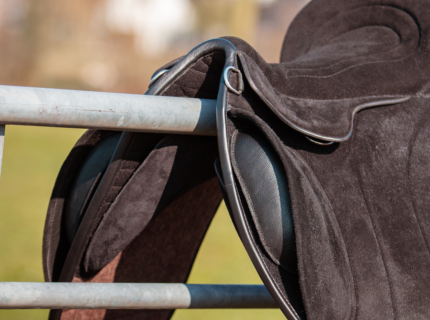 EDIX® Union, riding pad / bareback saddle, suede, cognac - 10