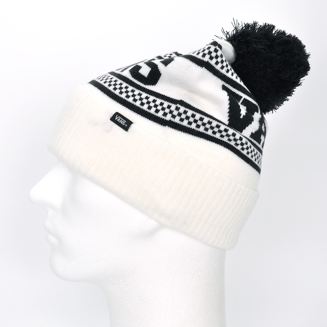 Vans - Check Pom Beanie Marshmallow - 2