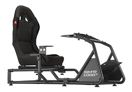 Rebblers SIMR1000-G Racing Cockpit Simulator for F1, Rally, GT incl Gaming Chair (Black Seat)