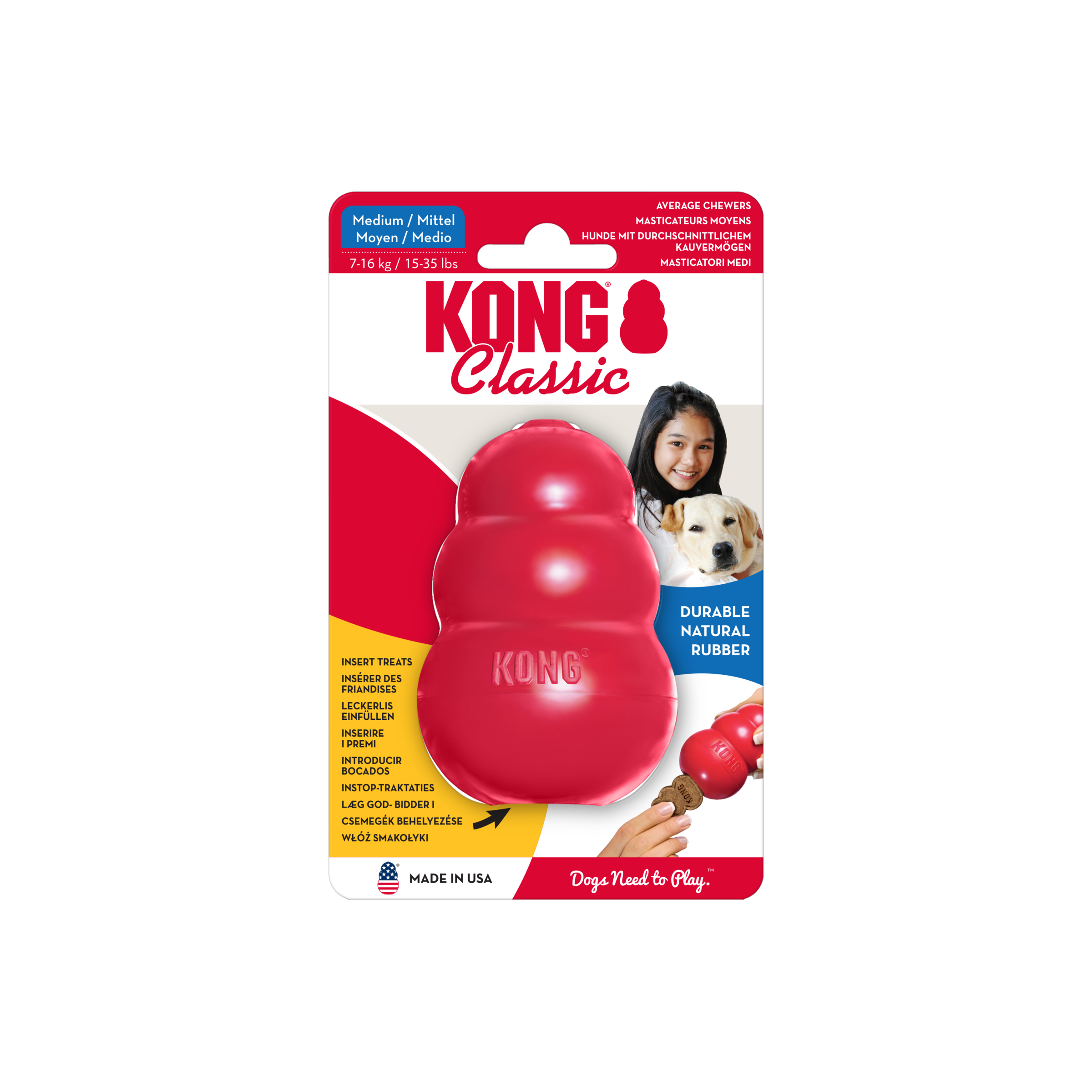 KONG Classic röd