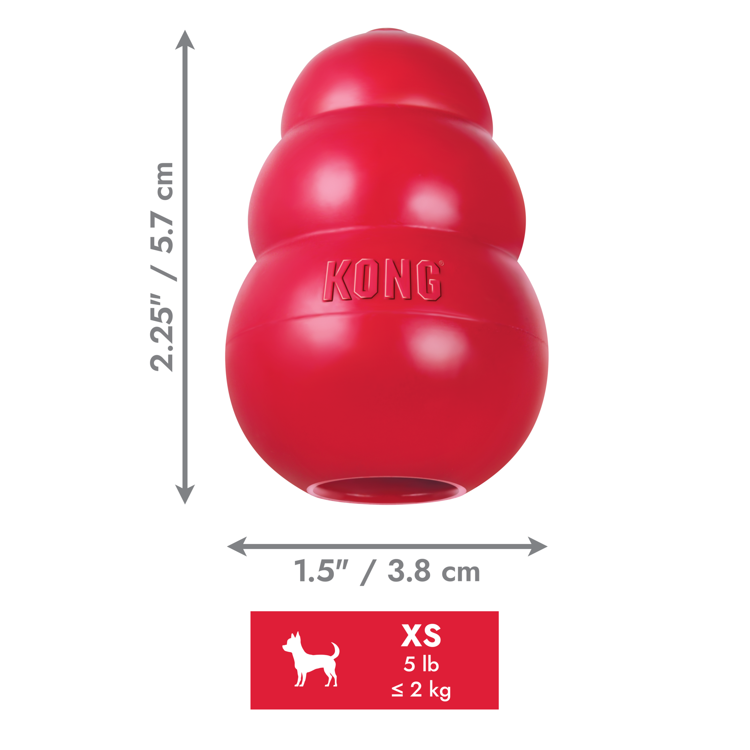 KONG Classic röd - 12