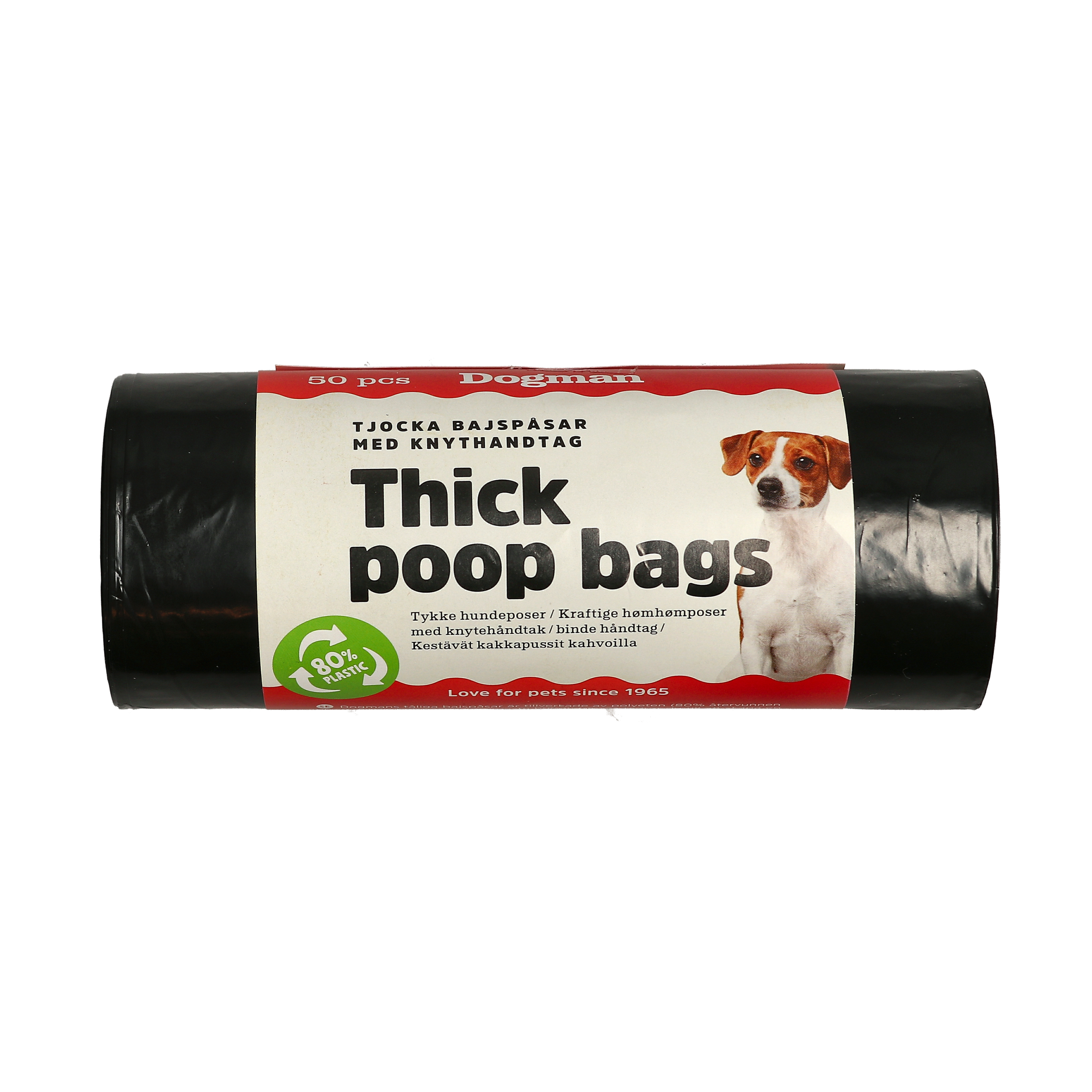 Bajspåsar med handtag 50p Svart