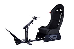 Rebblers GT Premium - All-round Racing Simulator Seat for F1, Rally and GT racing (Black Seat)