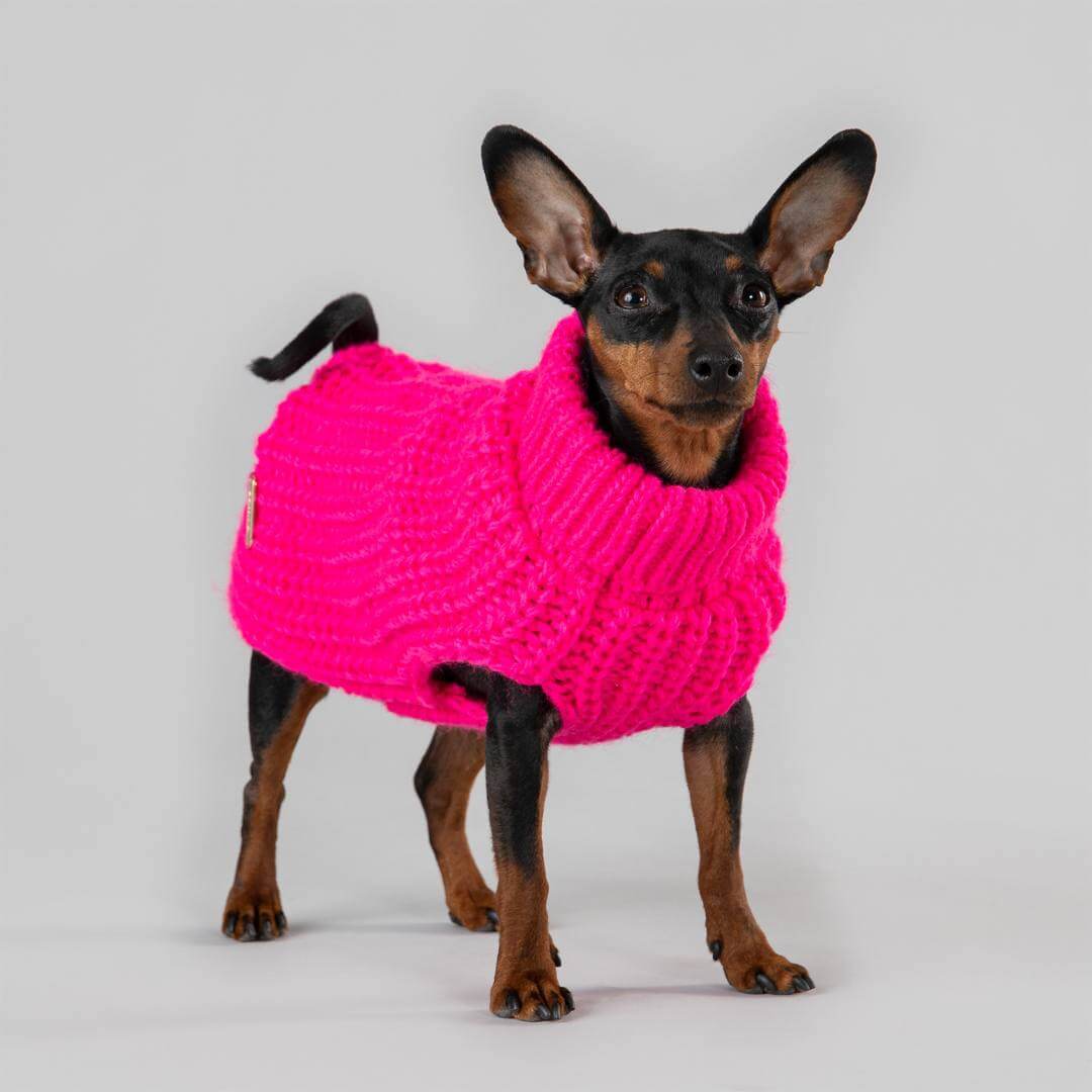 PAIKKA Knit Sweater - Hot pink - 3
