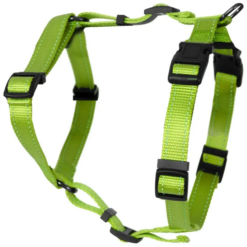 Dogman Justerbar H-sele med reflex XL/XXL - Grön - 2