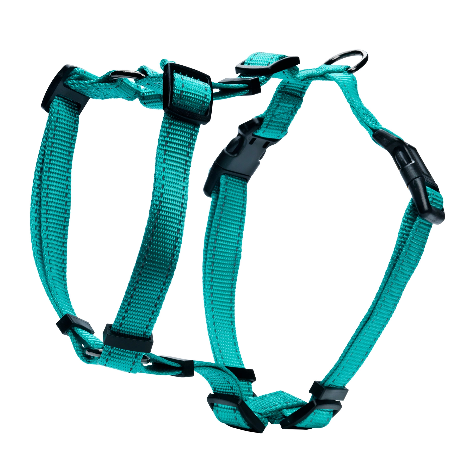 Dogman Justerbar H-sele med reflex XL/XXL - Turkos - 2
