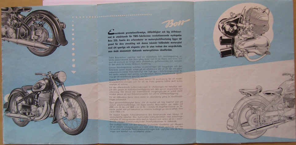 1953-1955 TWN Boss 350 broschyr - 2