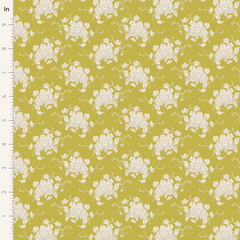 Tilda White Flower Sour Yellow - 2