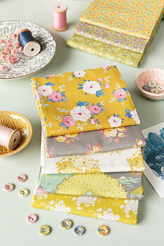 Tilda  Fat Quarter Grey Yellow