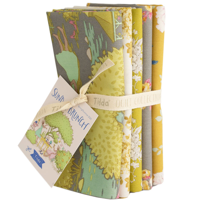 Tilda  Fat Quarter Grey Yellow