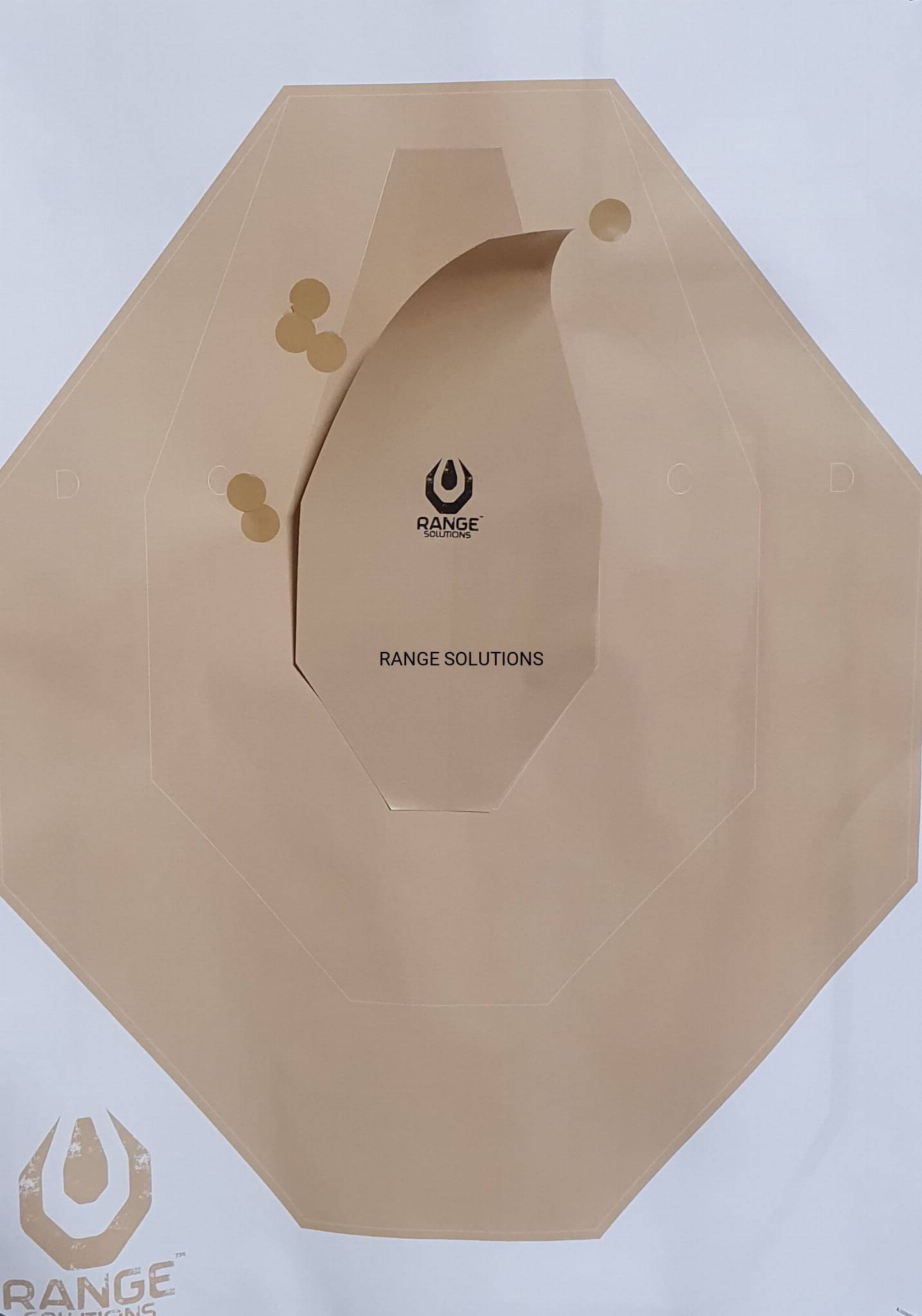 Range Solutions Alpha Patch - 50pcs - Tan 2