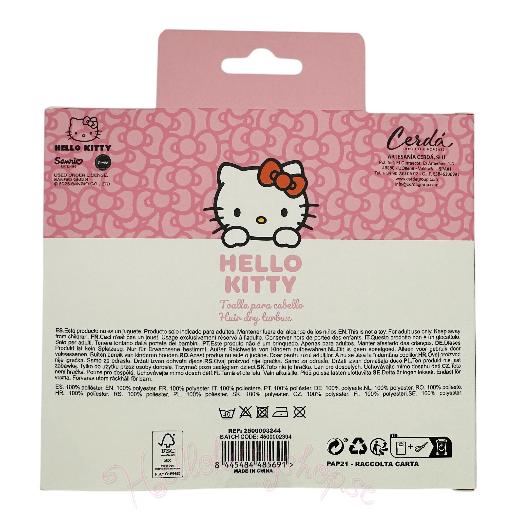 Hello Kitty Hårhandduk för Vuxna - 4