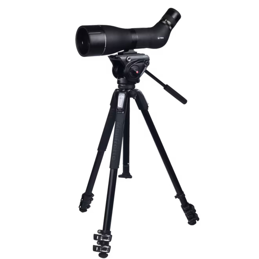 NSO Ekbacken 20-60x85 APO + Manfrotto MVH500/MT190X3 Aluminium