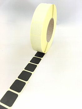 Täcklappar 17x17mm - Svart