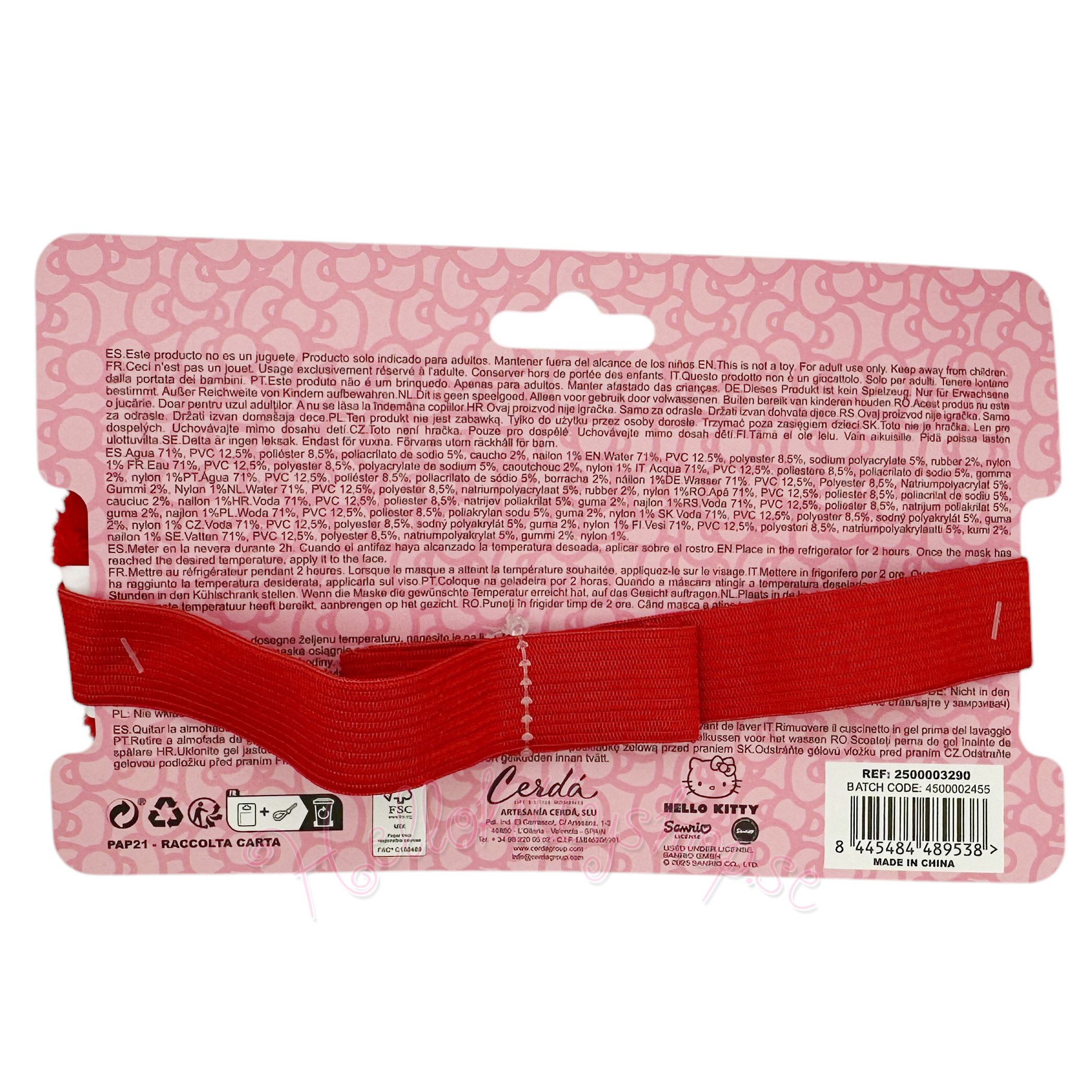Hello Kitty Ögon Gel Mask - För Vuxna - 4