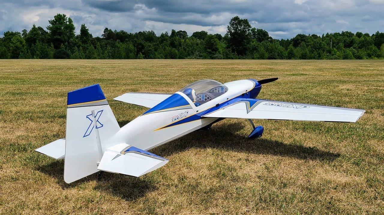 Extreme Flight Extra 300 91tum/2.3M 70-76CC/XPWR 60CC V2 Blue/White - 3