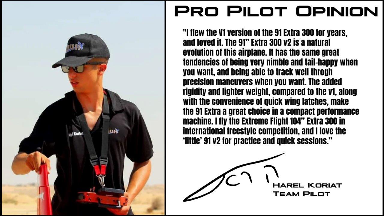 Extreme Flight Extra 300 91tum/2.3M 70-76CC/XPWR 60CC V2 Blue/White - 5