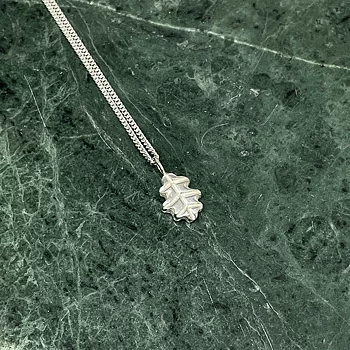 Necklace OAK, recycled silver