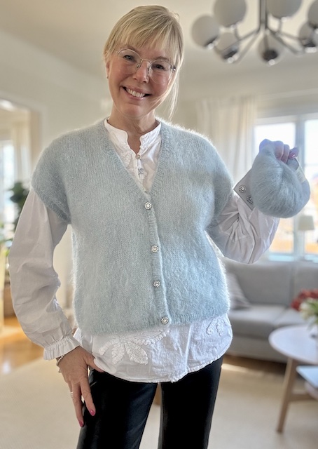 Idas mohairslipover, v-neck - 2
