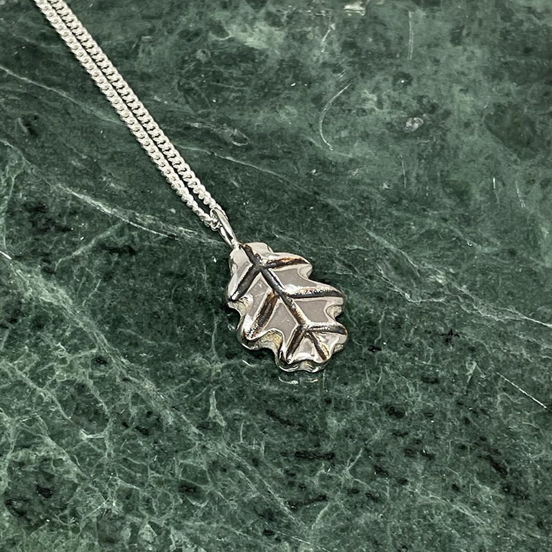 Halsband EK, återvunnet silver ox - 2