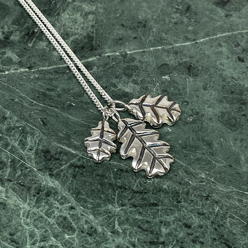 Halsband EK, återvunnet silver ox - 4