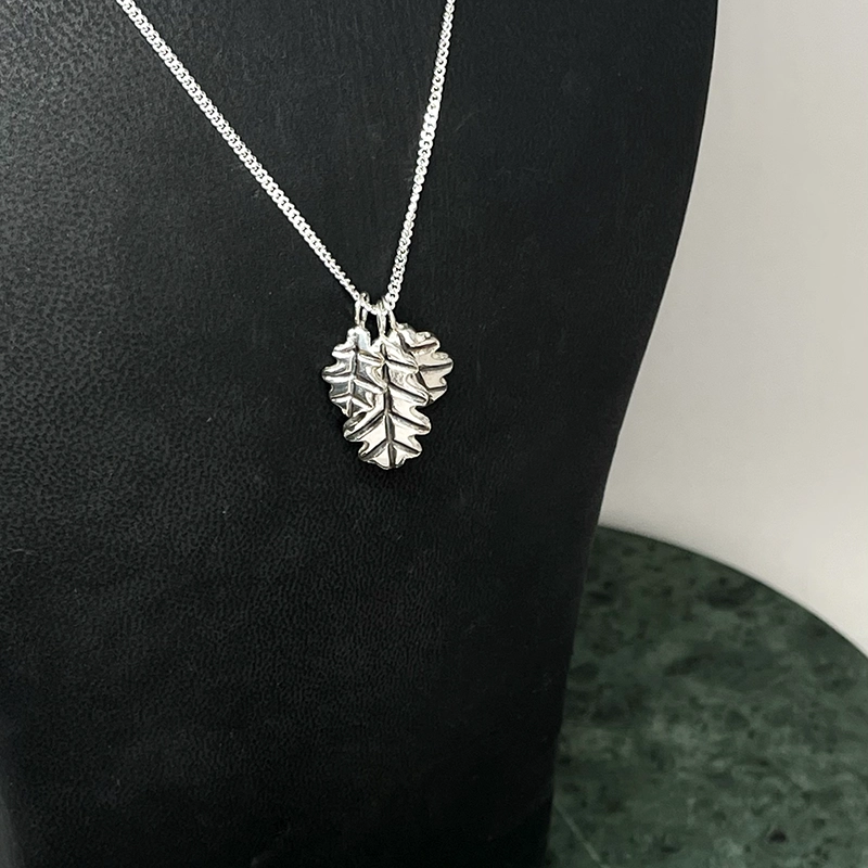 Halsband EK, återvunnet silver ox - 6