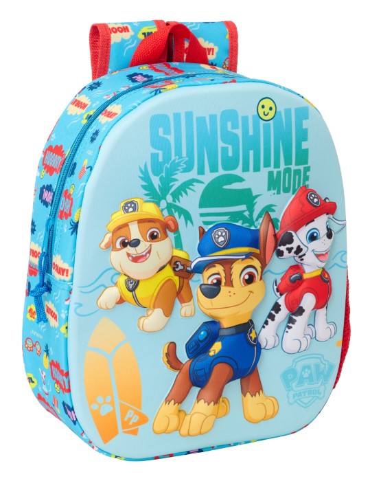 Fin och cool Paw Patrol ryggsäck 3D med våra hundvänner 