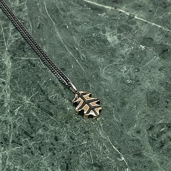 Necklace OAK, recycled bronze