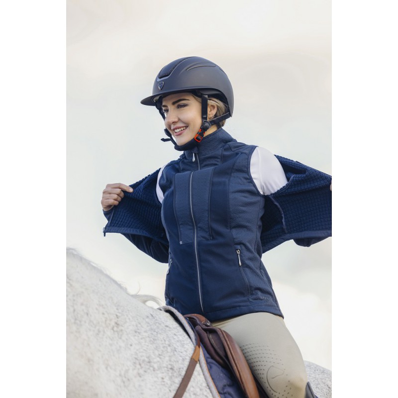 EQUITHÈME Pro Series Holly Jacket/Vest - Navy - Water-repellent