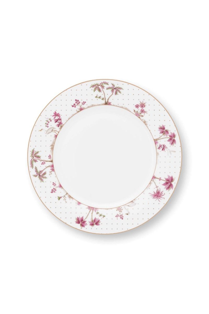 Pip Studio Tallrik Jolie Dots Gold Pink