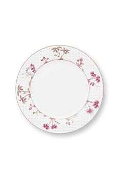 Pip Studio Tallrik Jolie Dots Gold Pink