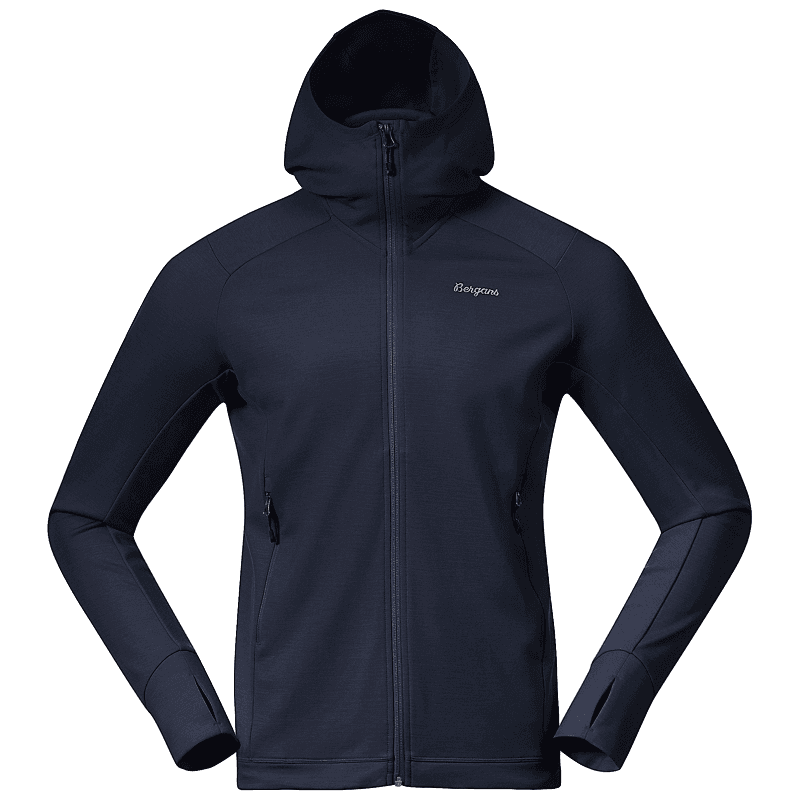 Rabot Merino Tech Midlayer Hoodie Navy Blue Herr FF
