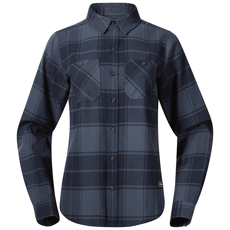 Nordmarka Flannel Shirt Granite Blue/Navy Blue Check Dam FF