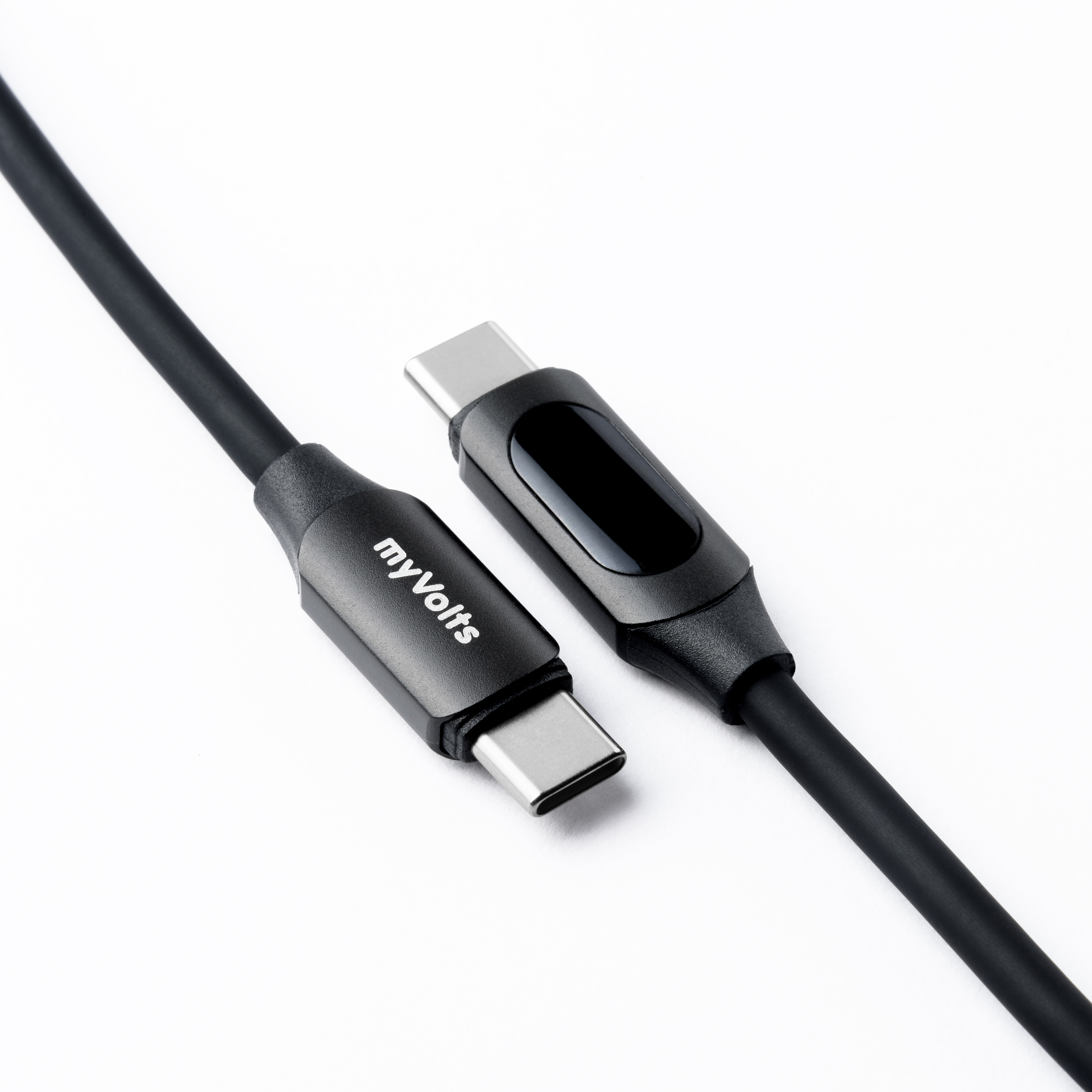 myVolts Step Up USB-C to USB-C PD Cable with LCD Power Meter - 5