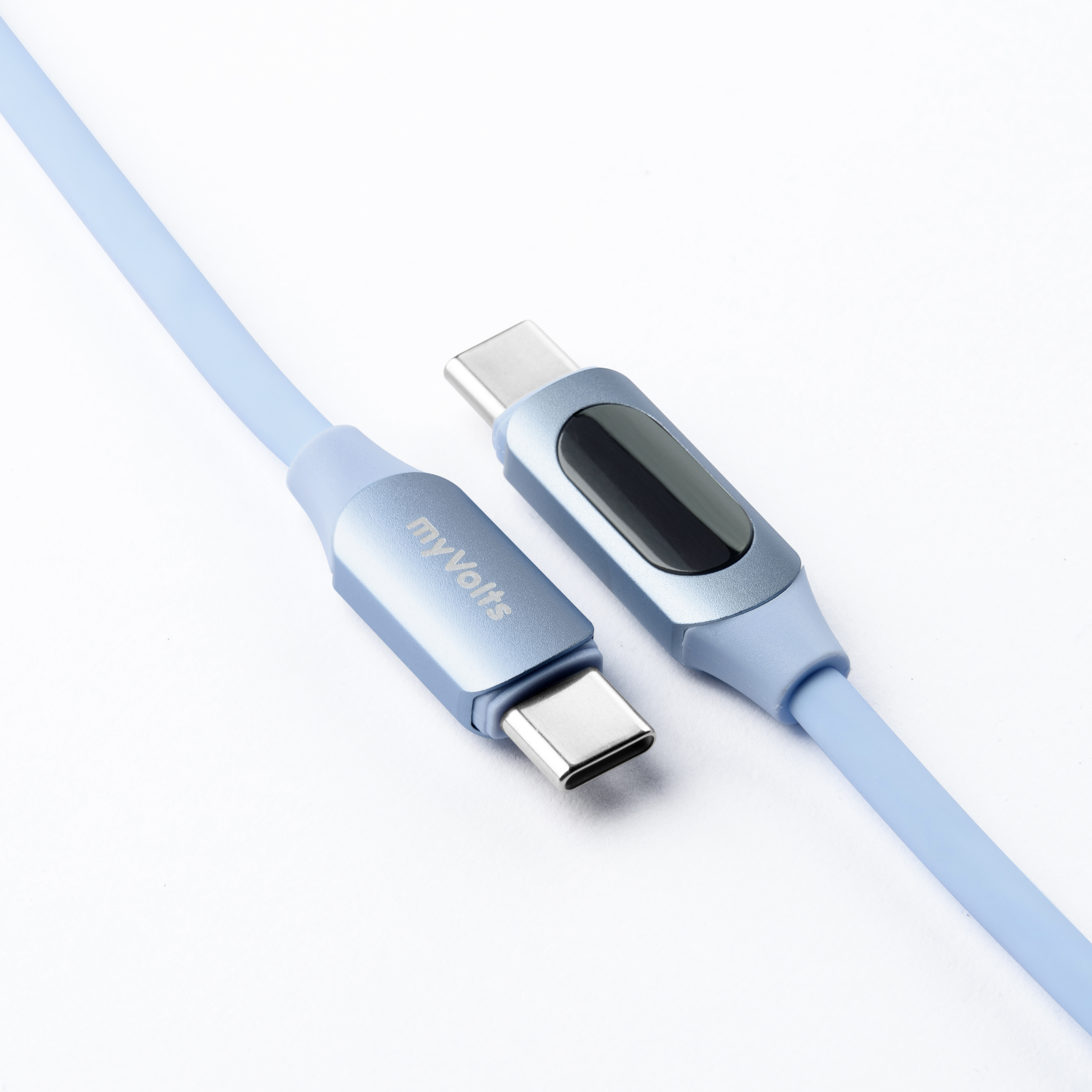 myVolts Step Up USB-C to USB-C PD Cable with LCD Power Meter - 2