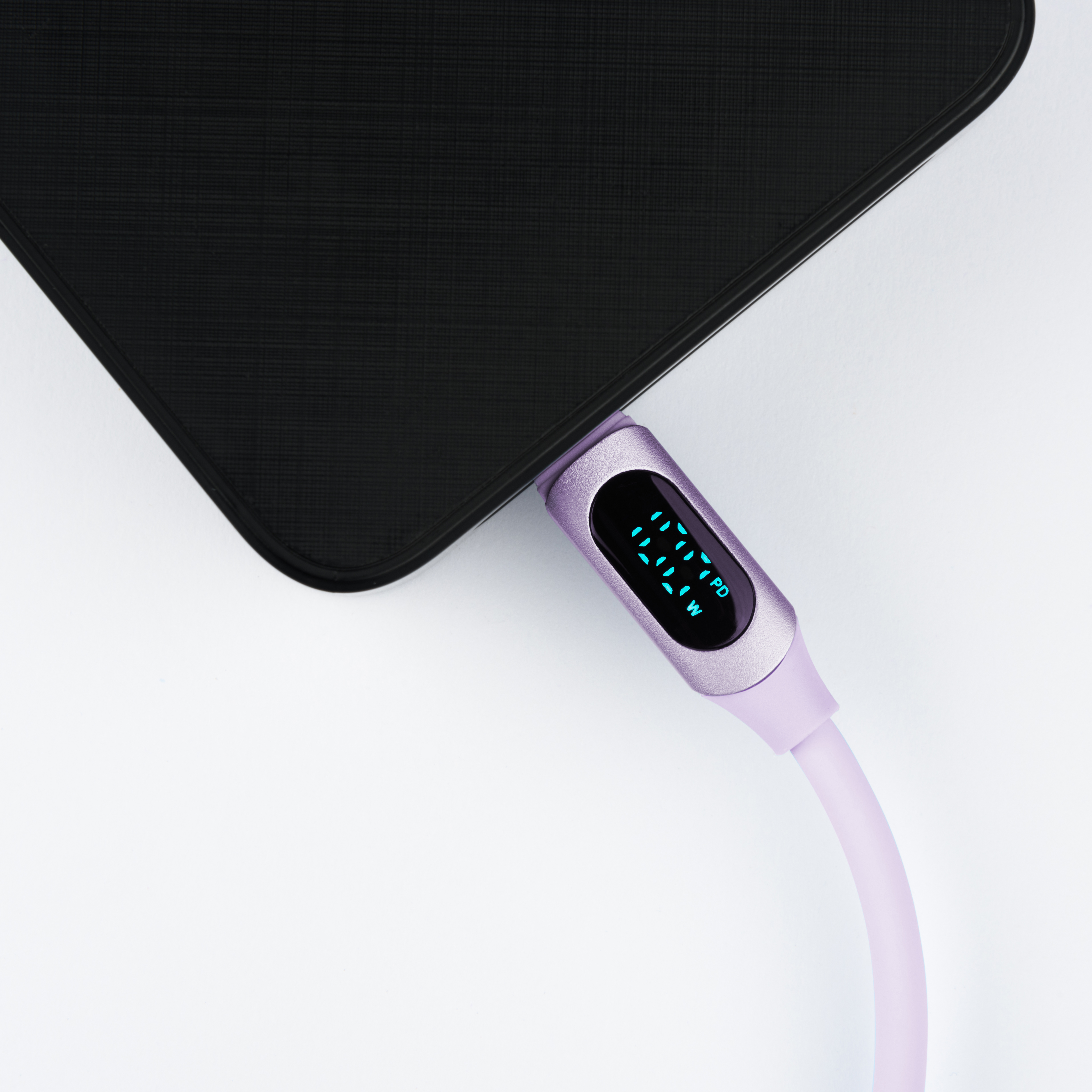 myVolts Step Up USB-C to USB-C PD Cable with LCD Power Meter - 9