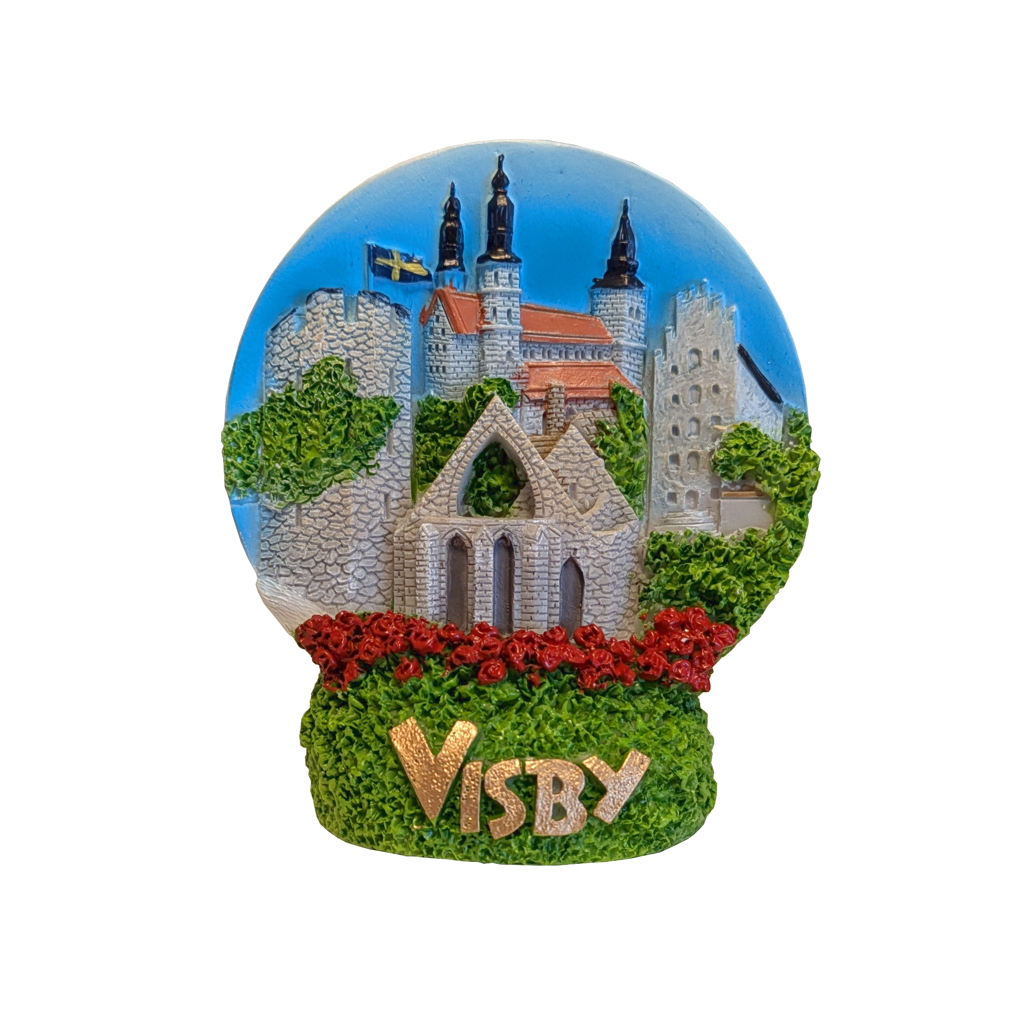 Figurin Visby Glitter m Magnet 12st/fp