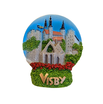 Figurin Visby Glitter m Magnet 12st/fp