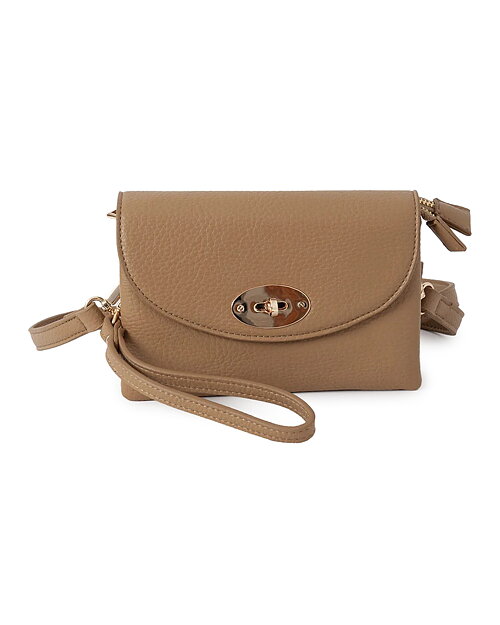 Väska Elma clutch konjak