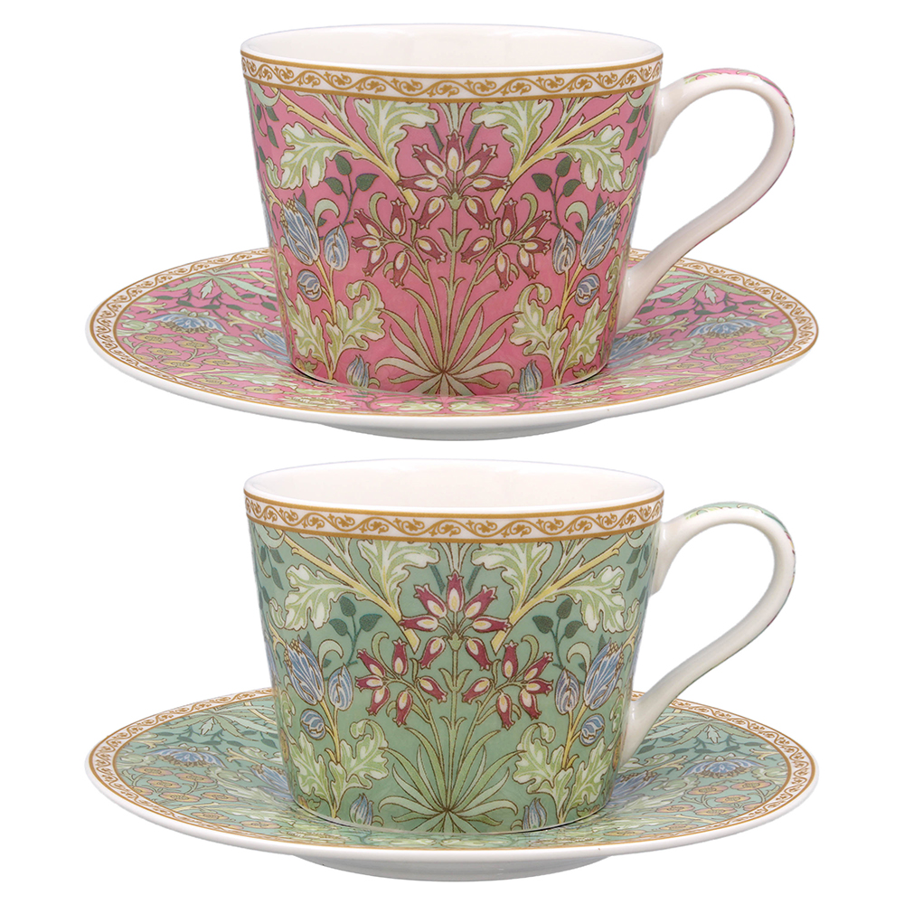 William Morris Hyacinth Mix - Kopp med fat ROSA eller GRÖN